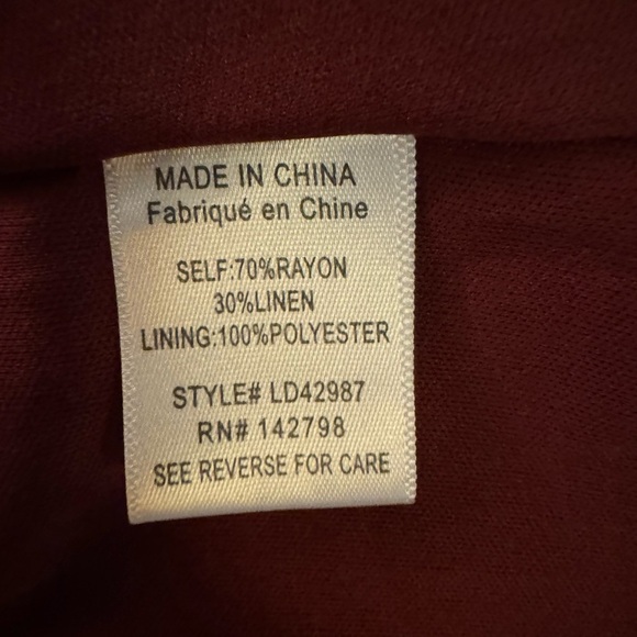 Altar’d State Flared Bell Sleeve Fully Lined Red Mini Dress• Medium - Picture 7 of 7